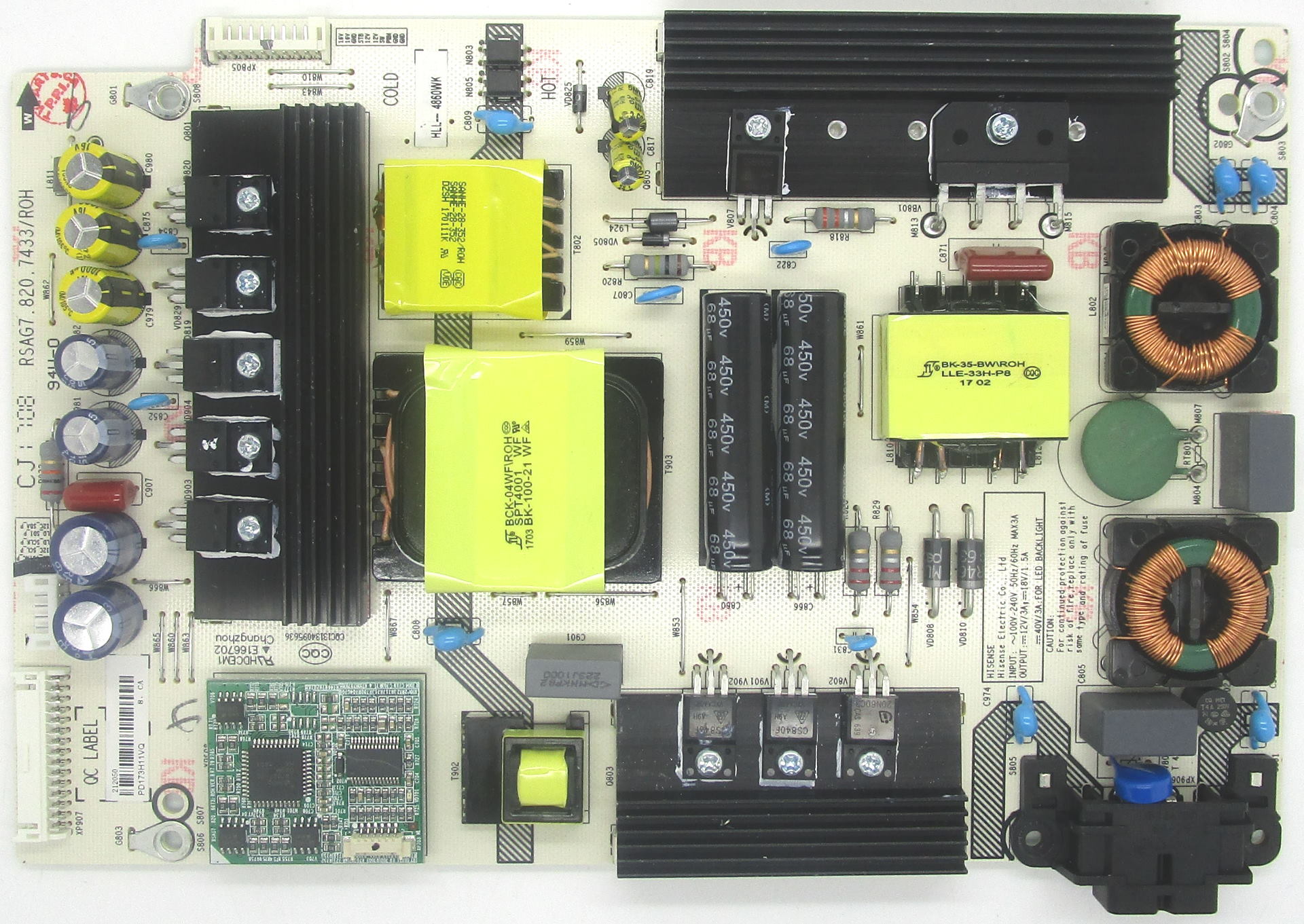 TVParts.ca HISENSE 212050 POWER SUPPLY BOARD