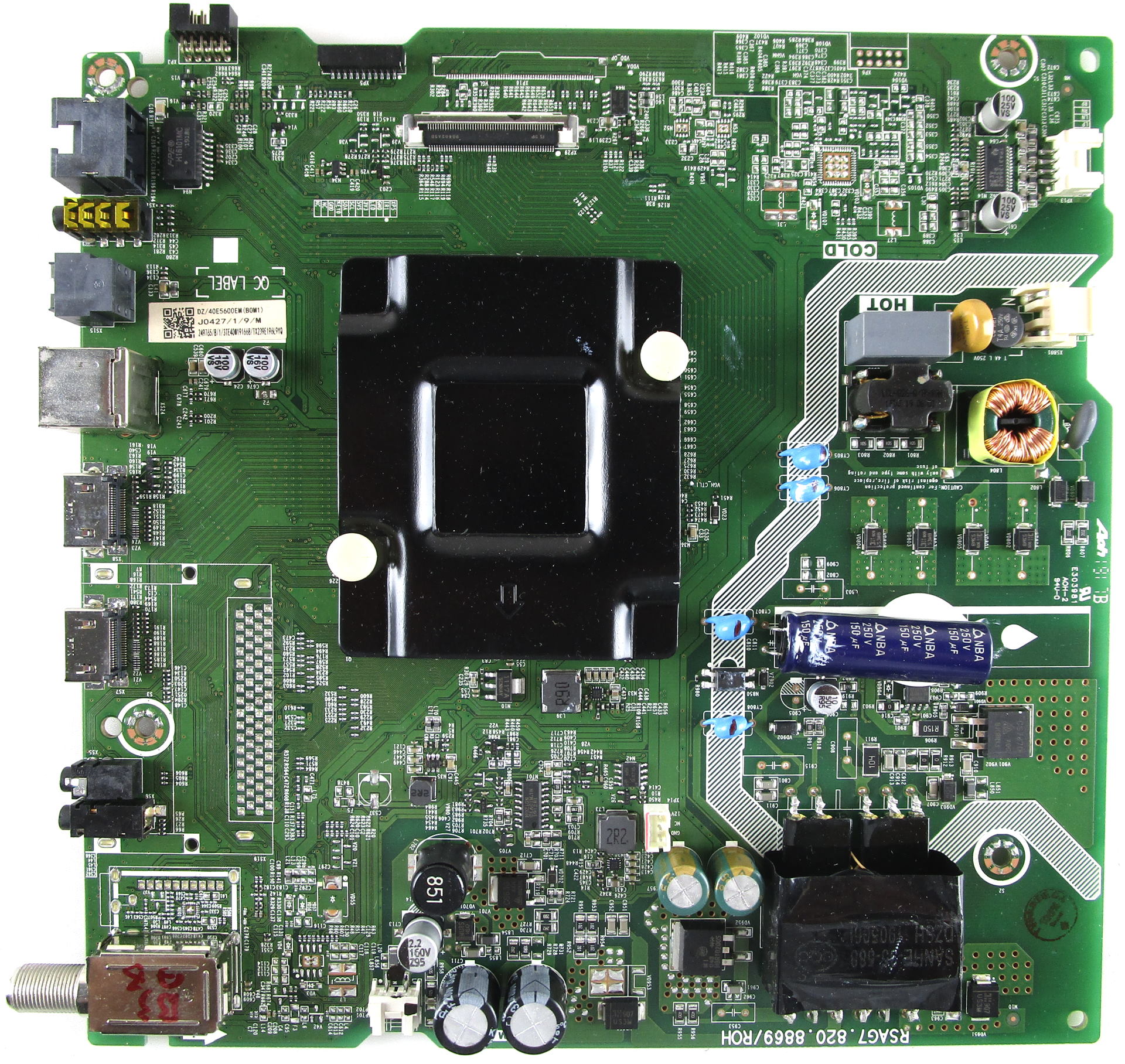 TVParts.ca Hisense 249765 Main Board / Power Supply Board