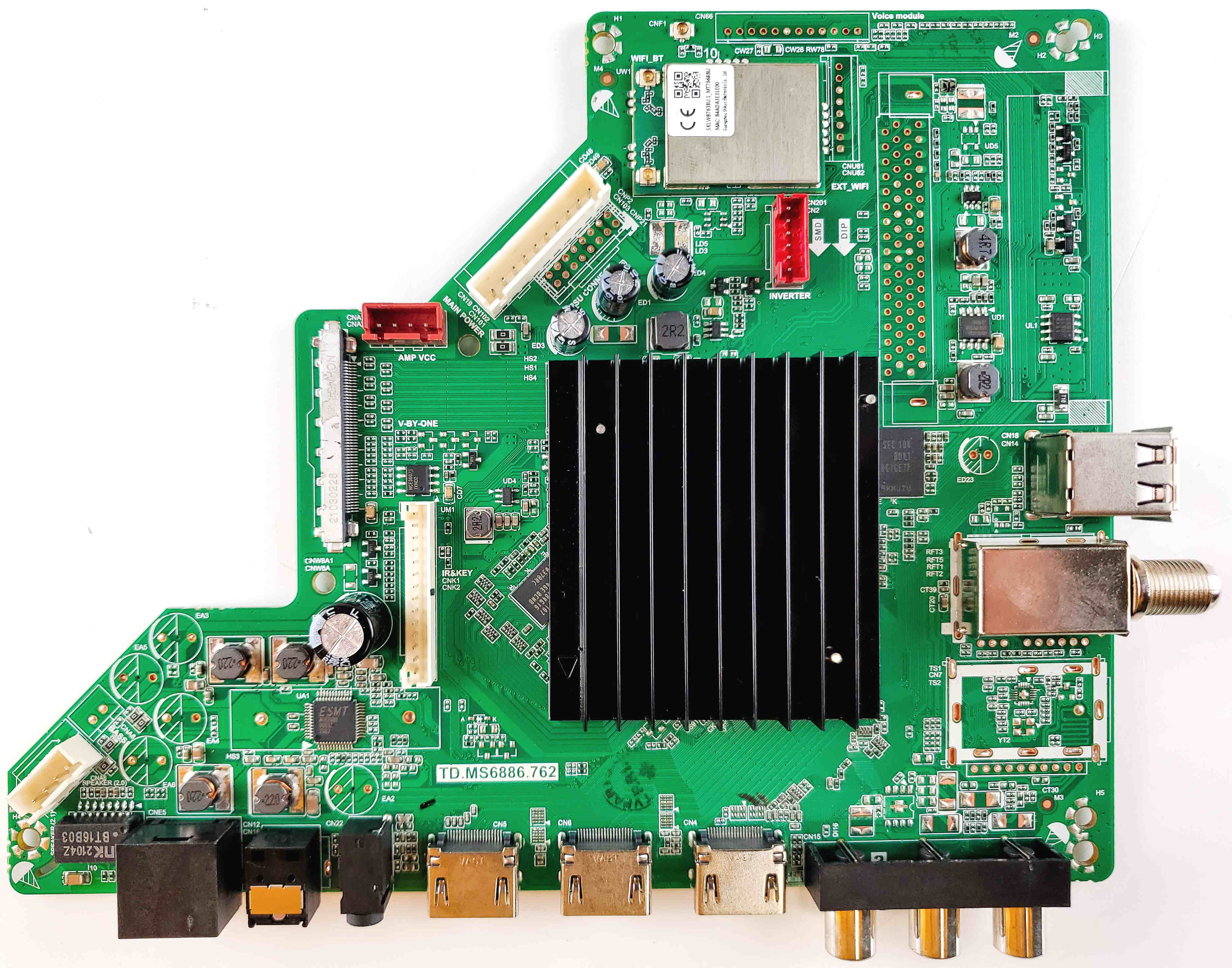 TVParts.ca TD.MS6886.762 Caixun Main Board for EC50S1UA