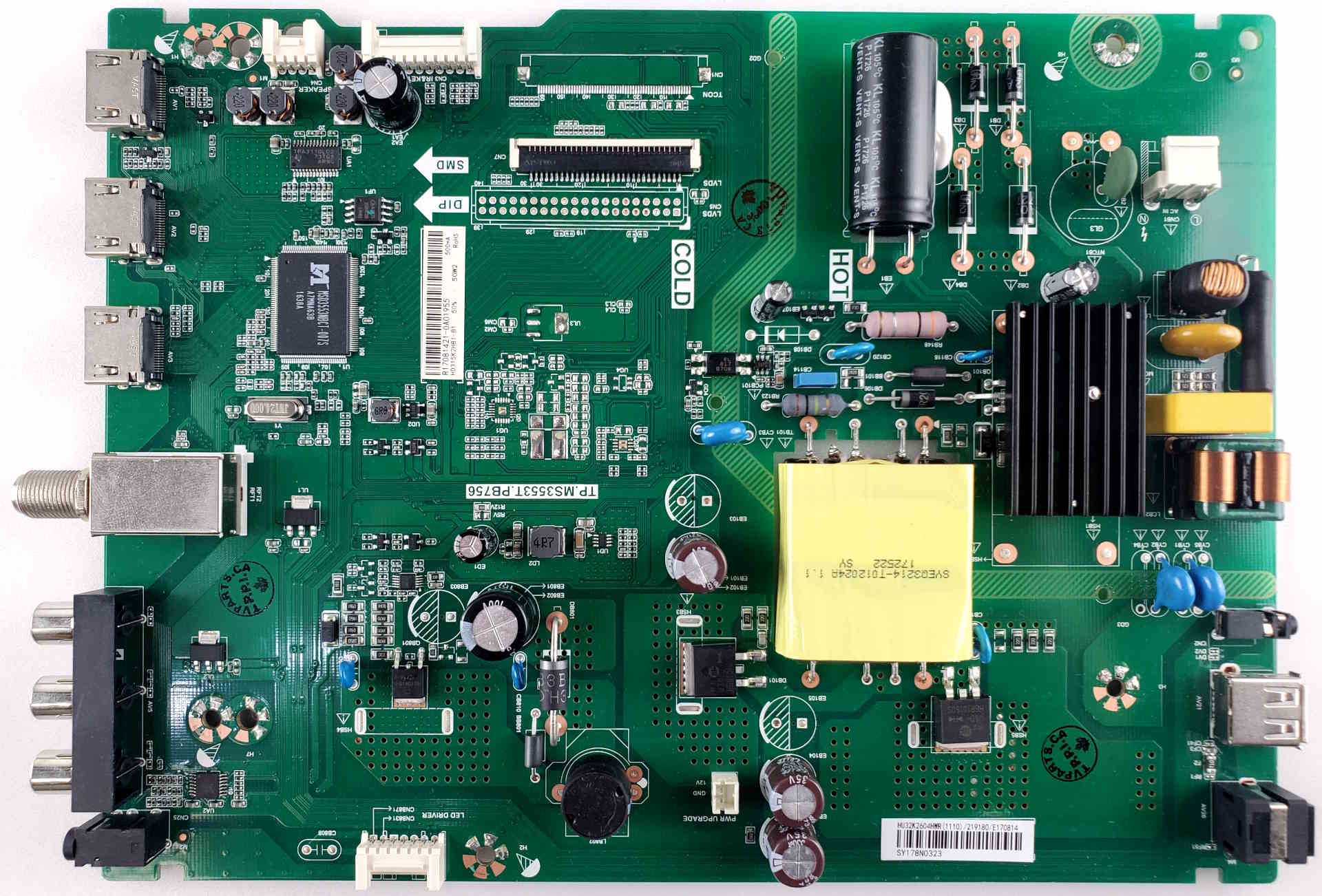 TVParts.ca - 219180 Sharp Main Board / Power Supply For LC-32P3000U